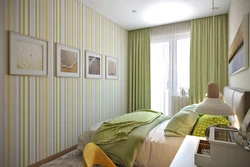 What color goes with pistachio in the bedroom interior