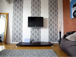 Types of wallpaper designs in the living room