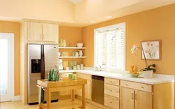 Modern wall colors in the kitchen photo