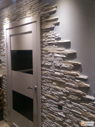 Artificial Stone In The Interior Of The Hallway Photo For Interior Decoration