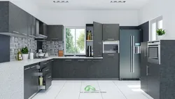 Обои На Кухню К Серому Гарнитуру Фото