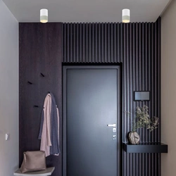 Gray Wallpaper In The Hallway Photo