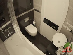 Bathroom design 2 sq m with shower