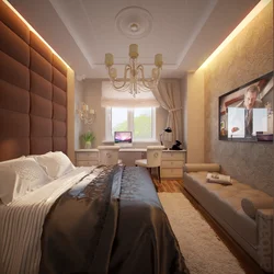 Bedroom design 17 sq m with one window