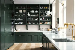 Kitchen budbin ikea in the interior green