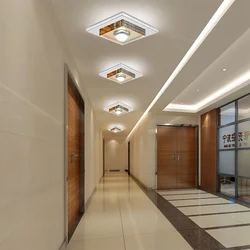 Photo of suspended ceiling options in the hallway