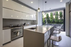 Design of the entire kitchen area