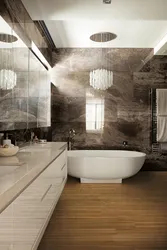 Porcelain tiles for bathroom design