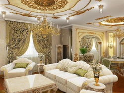 Baroque living room interiors photos