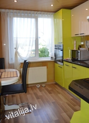 Kitchen Interior In Khrushchev Curtains