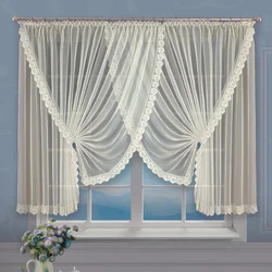 Tulle барои тарҳи ошхона кӯтоҳ