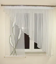 Tulle for the kitchen design short