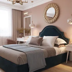 Peach bedroom interior photo