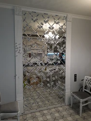 Mirror tiles in the hallway interior photo
