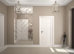Mirror Tiles In The Hallway Interior Photo