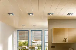 Interior ceilings in kitchens made of PVC panels