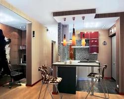 Kitchen at the entrance to the apartment photo