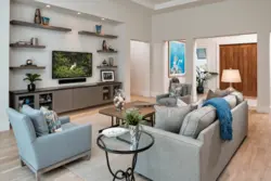 Living room corner design