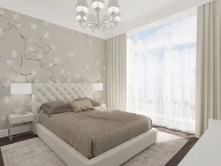 Bedroom interior in soothing colors