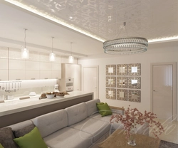 Living room design 40 sq.m.