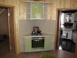 Walk-through kitchen interior