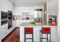 Kitchen design l shaped apartment