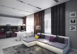 Kitchen Design Living Room 21 Sq.M.