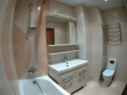 Combine bath and toilet in a panel house photo