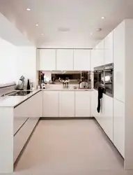 Glossy kitchens in the interior photo