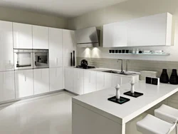 Glossy kitchens in the interior photo