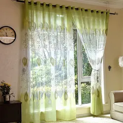 Пердесіз Қонақ Бөлмеге Арналған Тюль Дизайны Фото