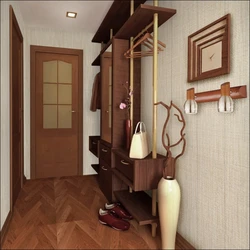 Photo wall panels in the hallway interior