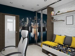 Bedroom interior for a teenager photo in a modern style photo
