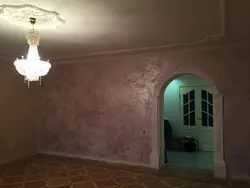 Venetian Plaster For Interior Decoration Photo In The Interior Of The Living Room Walls