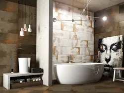 Vanna otağı daxili loft fotoşəkili