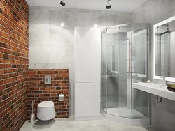 Bathroom interior loft photo