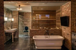 Bathroom interior loft photo