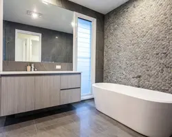Bathroom made of artificial stone photo