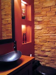 Bathroom made of artificial stone photo