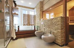 Bathroom made of artificial stone photo