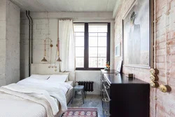 Loft bedroom interior