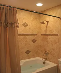 Tiles for a small bathroom design Khrushchev