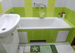 Tiles for a small bathroom design Khrushchev
