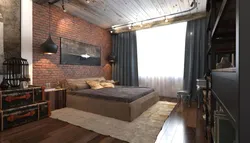 Loft yotoq xonasi dizayni