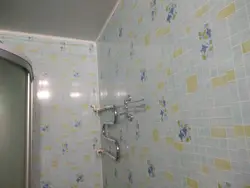 How to cover a bathroom with plastic panels photo