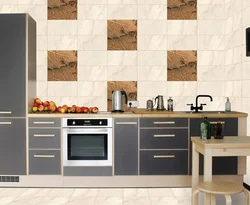 Дизайн кухни кафельной плиткой