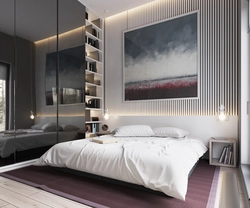 Wall opposite the bed bedroom design photo