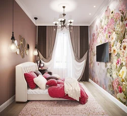 Wall opposite the bed bedroom design photo