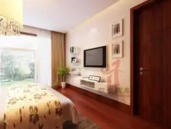 Wall opposite the bed bedroom design photo