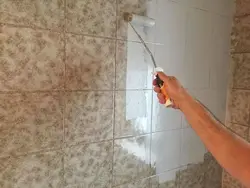 Repainting bathroom tiles photo